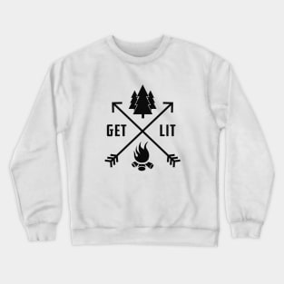 Camping - Get Lit Crewneck Sweatshirt